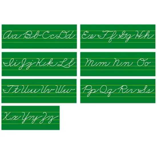 North Star Teacher Resources Traditional Cursive Alphabet Lines Bulletin Board Set image {2}