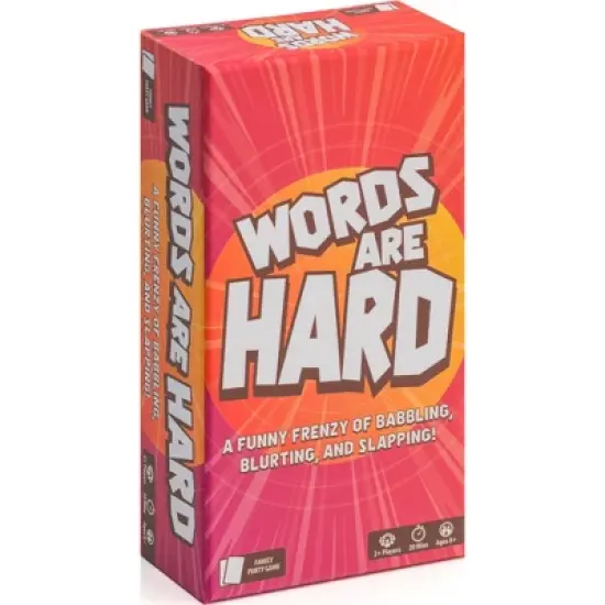 Lost Boy Entertainment Words Are Hard Board Game: Language Skills Focus, 20-Minute Play, Includes Cards & Instructions image {6}