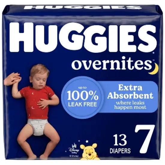 Huggies Overnites Diapers Jumbo Pack - Size 7 - 13ct image {12}