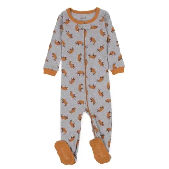 Leveret Footed Sleeper Cotton Pajamas image {13}