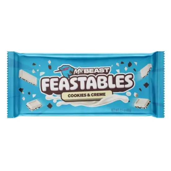 Feastables MrBeast Cookies and Cream Chocolate Bar - 60g image {7}