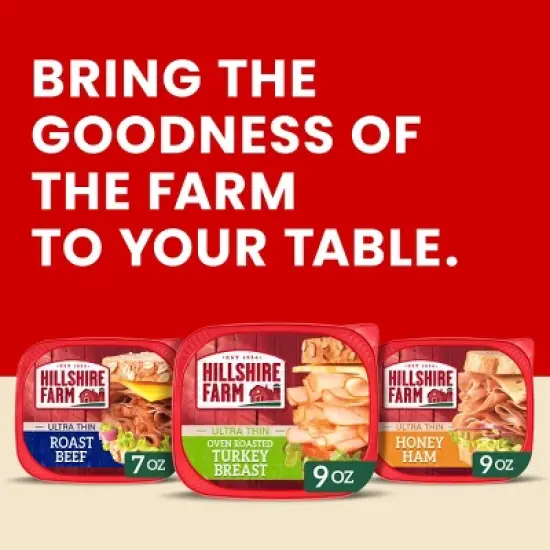 Hillshire Farm Ultra Thin Sliced Oven Roasted Turkey Breast Sandwich Meat - 9oz image {7}