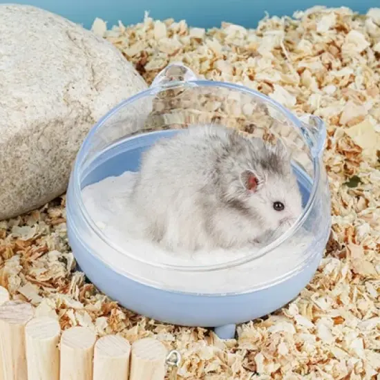 Elegant Stunning Transparent Hamster Bathtub,Detachable Anti-Splash Large Space Bathtub,Sand Rolling Pet Supplies image {2}