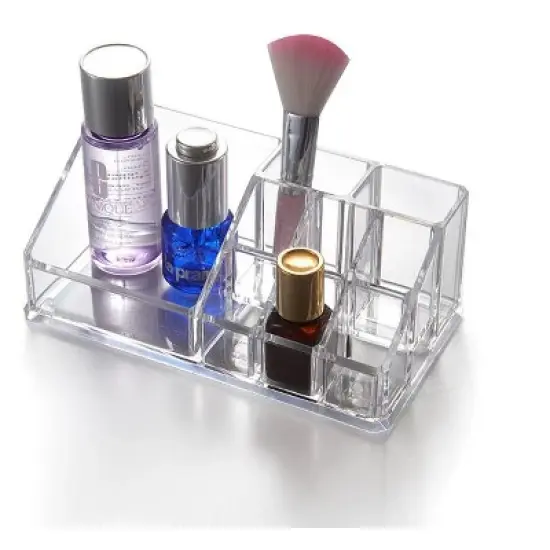 Sorbus Clear Acrylic Mini Makeup Organizer With 9 Slots image {1}