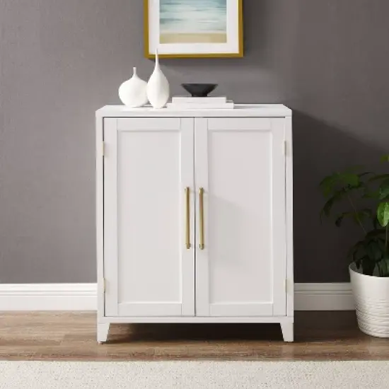 Crosley 36" Roarke Stackable Kitchen Pantry Storage Cabinet White image {2}