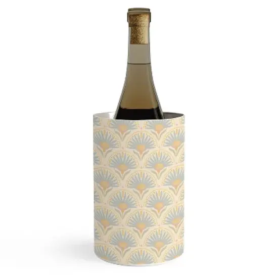 Iveta Abolina Fan Florals Yellow Wine Chiller image {2}