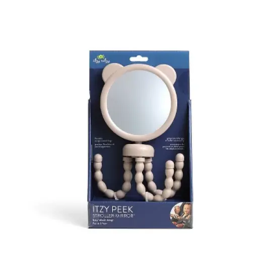 Itzy Ritzy Itzy Peek Stroller Mirror with Easy Attach Design - Tan Bear image {7}