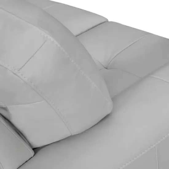 87" Bergen Genuine Leather Square Arm Sofa - Armen Living image {5}