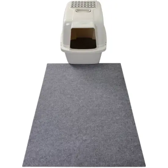 Drymate 29" X 36" Litter Mat for Cats - Savannah Light Gray image {1}