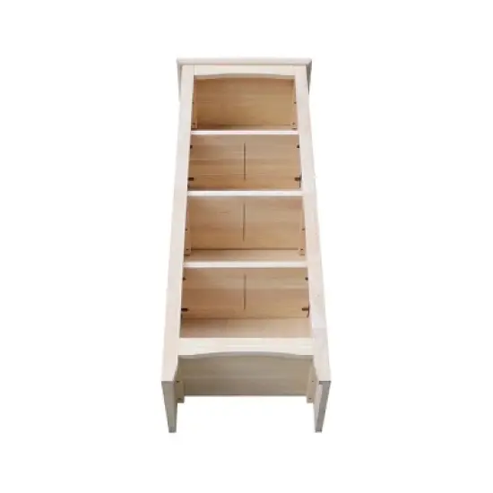 Shaker Bookcase Unfinished Brown - International Concepts image {5}