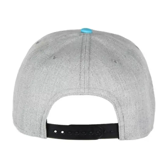 Sonic The Hedgehog Embroidered Face Pre-Curved Bill Adjustable Snapback Hat Cap Grey image {6}