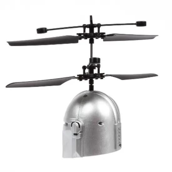 Star Wars The Mandalorian Mando Helmet Sculpted Head UFO Helicopter image {4}