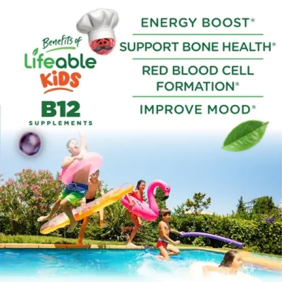 Lifeable - Sugar Free - Vitamin B12 - Kids - 90 Gummies image {2}