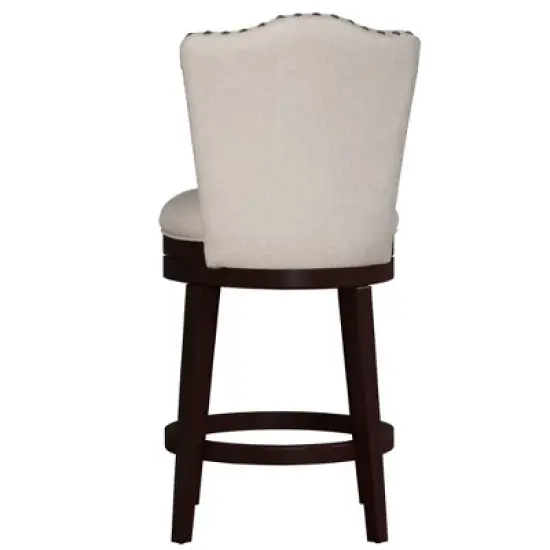 Edenwood Swivel Counter Height Barstool Cream - Hillsdale Furniture image {4}