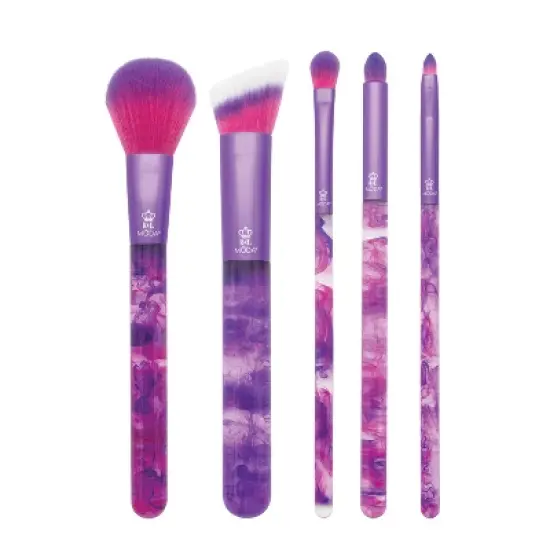 MODA Brush Smoke Show Full Face 5pc Makeup Brush Set, Includes Powder, Shader, and Smoky Eye Makeup Brushes image {10}