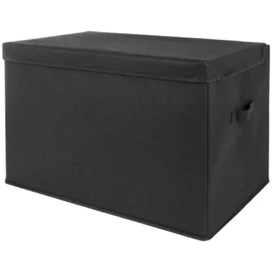 Sammy & Lou Printed Felt Toy Chest - Black image {1}