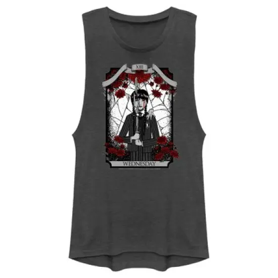 Junior's Wednesday XIII Tarot Card Festival Muscle Tee image {3}