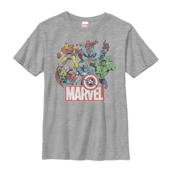 Boy's Marvel Classic Hero Collage T-Shirt image {4}