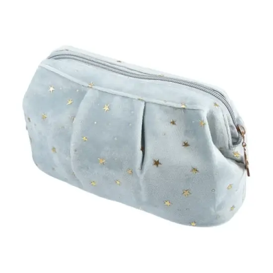 Unique Bargains Starry Pattern Velvet Makeup Bag 1 Pc image {6}