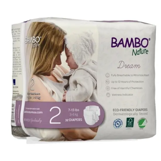 Bambo Nature Dream Disposable Diapers, Eco-Friendly, Size 2 image {2}