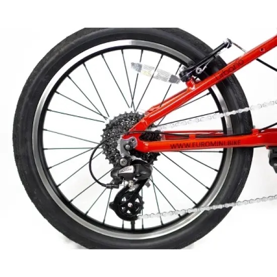ZiZZO Urbano 8-Speed Aluminum 20" Folding Bike - Red image {2}