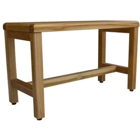 EcoDecors&reg; Eleganto&reg; 30" Teak Wood Shower Bench in EarthyTeak Finish image {2}