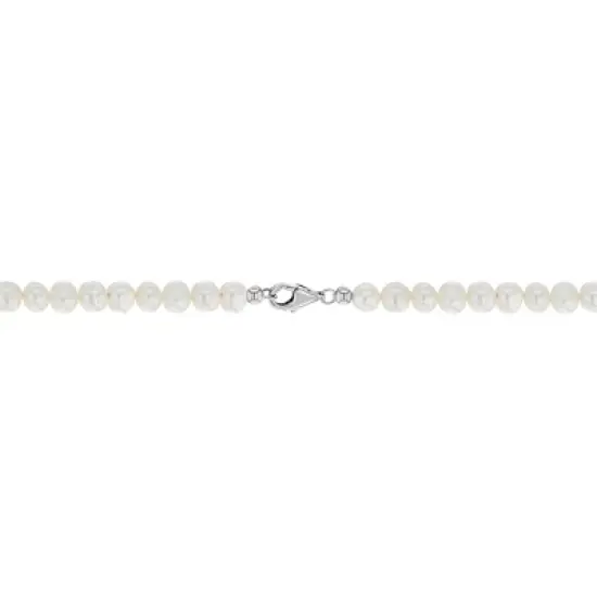Girls' 6mm Freshwater Cultured Pearls Sterling Silver Necklace - In Season Jewelry image {2}