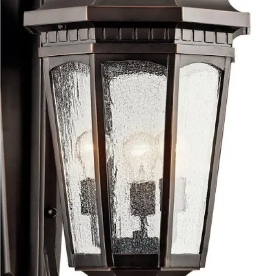 Kichler Lighting Courtyard 3 - Light Wall Light in  Rubbed Bronze image {2}