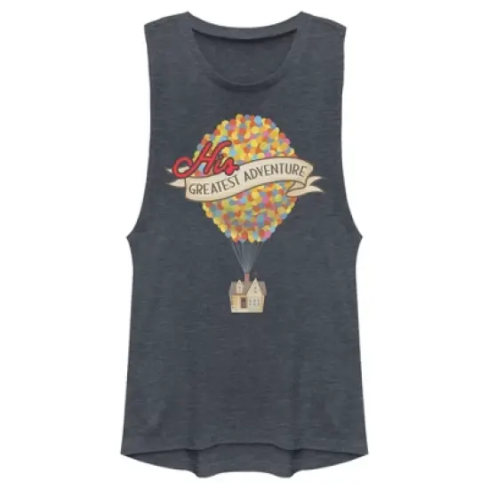 Junior's Up Valentine's Day His Greatest Adventure Festival Muscle Tee image {3}