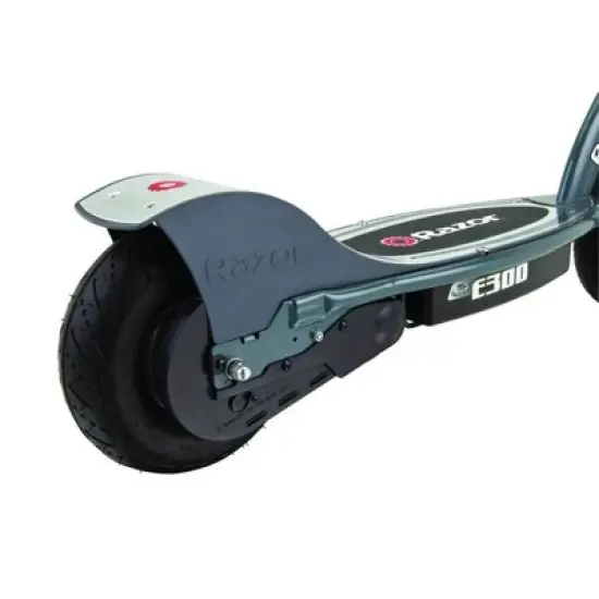 Razor E300 Durable Adult & Teen Ride-On 24V Motorized High-Torque Power Electric Scooter, Speeds up to 15 MPH with Brakes and 9" Pneumatic Tires, Gray image {4}