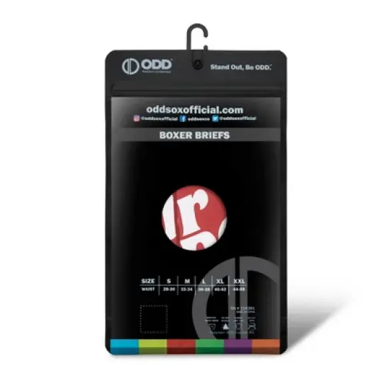 Odd Sox, Dr Pepper Stripes, Novelty Boxer Briefs For Men, Large image {4}