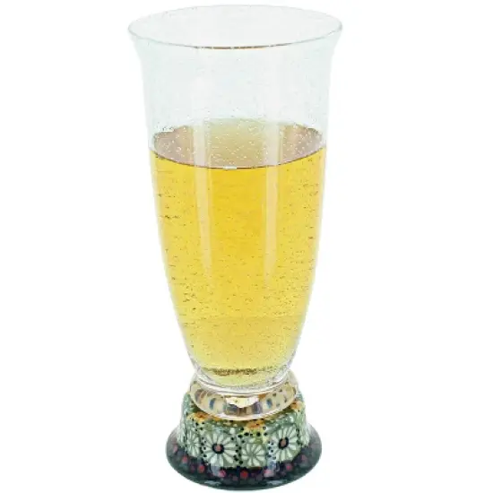 Blue Rose Polish Pottery P002 Manufaktura Beer Glass image {10}