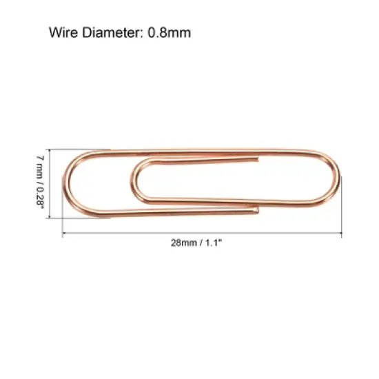 Unique Bargains Small Metal Prevent Tearing Pages Home Office Paper Clip image {1}