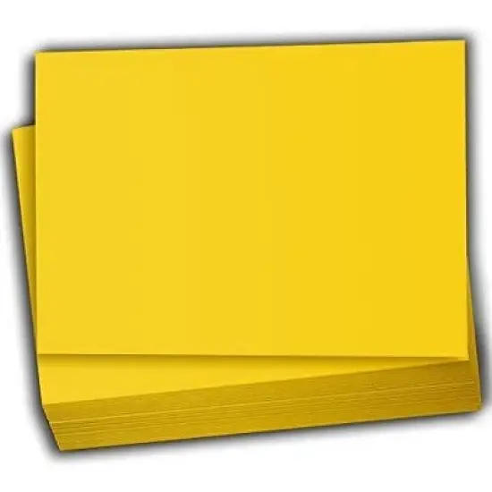 Hamilco Colored Scrapbook Cardstock Paper 4x6 Card Stock Paper 65 lb Cover 100 Pack (Dandelion Yellow) image {6}