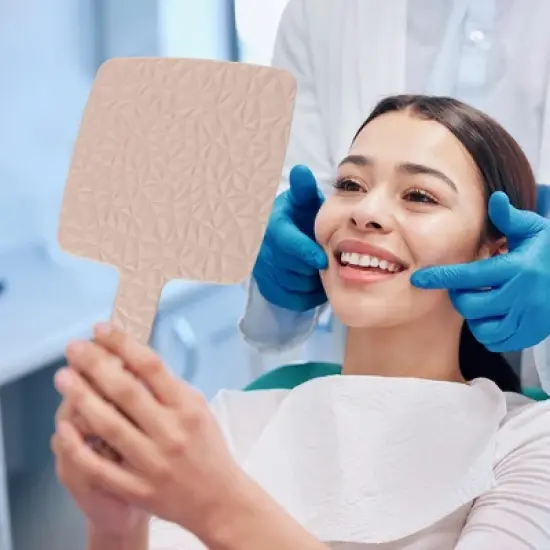 Unique Bargains Square Handheld Mirror 1 Pc image {5}