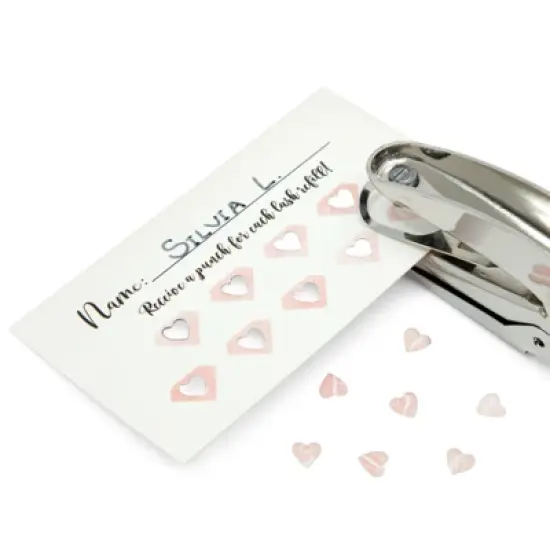 Stockroom Plus 300 Pack Eyelash Extension Loyalty Cards for Business with Heart Hole Puncher for Small Business, Beauty Salon image {3}