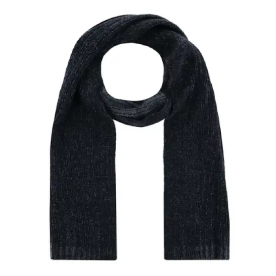 CTM Men's Ribbed Knit Mixed Wool Scarf image {2}