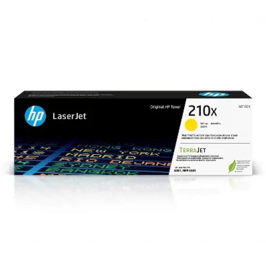 HP 210X Yellow High Yield Toner Cartridge (W2102X) image {2}