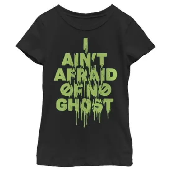 Girl's Ghostbusters I Ain't Afraid of No Ghost Streak T-Shirt image {3}