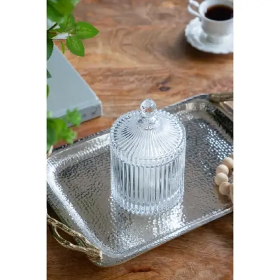 D4x6inAncell Lidded Glass Jar image {4}