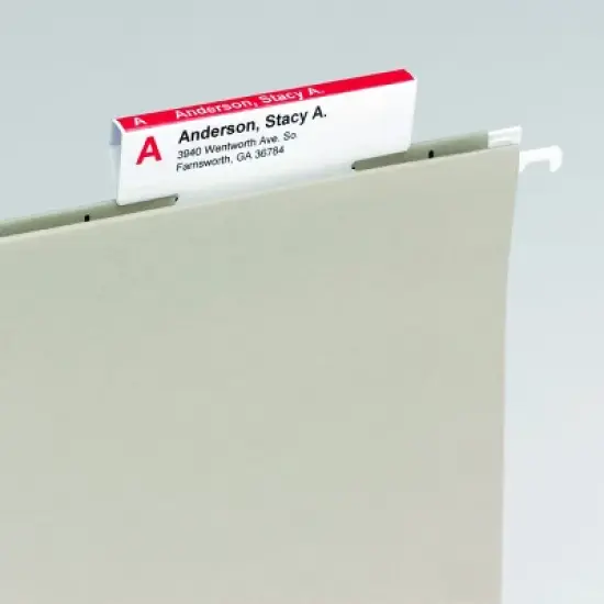 Smead Viewable Labeling System, Label Refill Pack, Hanging Folder Labels, Ink-Jet and Laser Printers (64915) image {5}