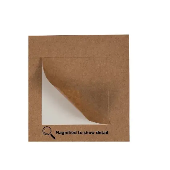 JAM Paper Square Labels 2" x 2" Brown Kraft 12 Labels/Sheet 10 Sheets/Pack (367831070) image {3}