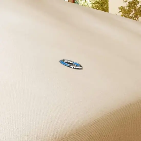 Resenkos Canopy Replacement Cover, Gazebo Canopy Top Replacement, 13.1' x 9.8' Gazebo Replacement Canopy with Double Vented Roof (TOP ONLY), White image {11}