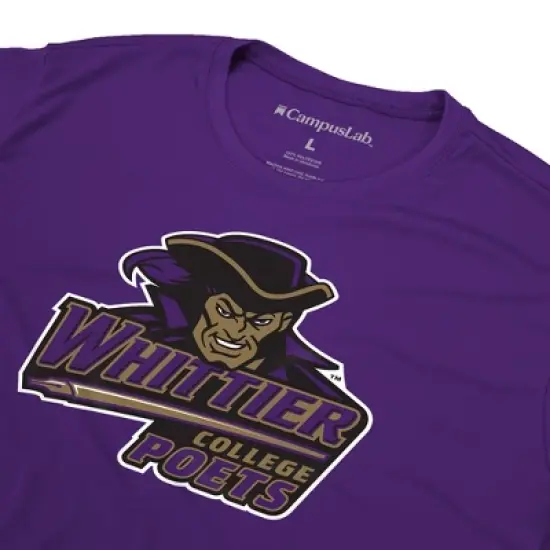 Men's Campus Lab Whittier College Men's Sport Active T-Shirt Primary Logo image {4}