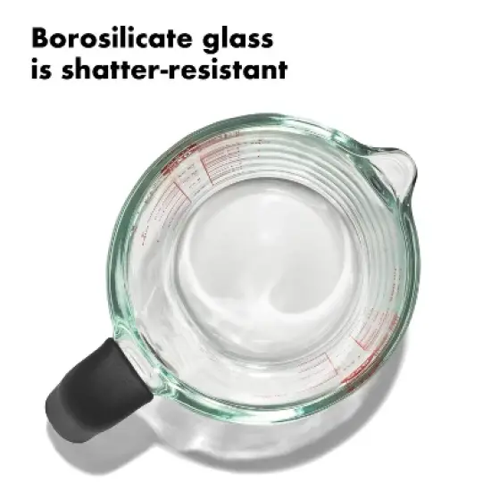 OXO 2c Glass Measuring Cup: Clear, Dishwasher-Safe, 2 Cup Capacity, Lifetime Limited Warranty image {1}