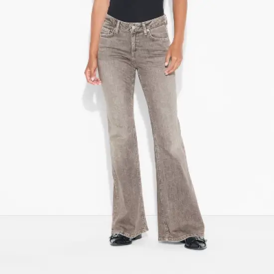 Women's Mid-Rise Flare Curvy Jeans - Wild Fable&trade; image {1}
