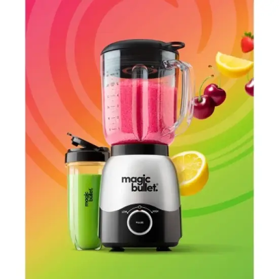 Magic Bullet 2-Speed Countertop Blender Combo Silver MBF50200 image {7}