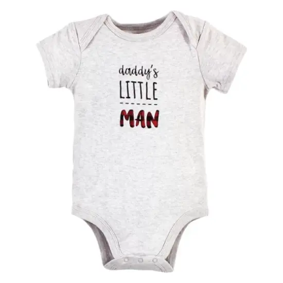 Hudson Baby Infant Boy Cotton Bodysuits, Daddys Man image {4}