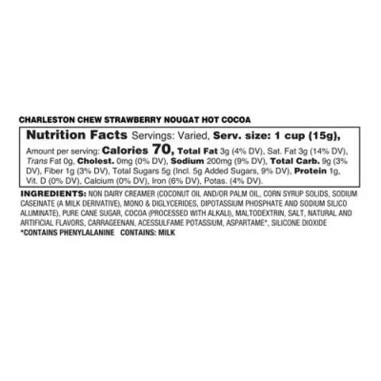 Charleston Chew Strawberry Hot Cocoa, Compatible Keurig KCup Brewers, 40 Count image {2}