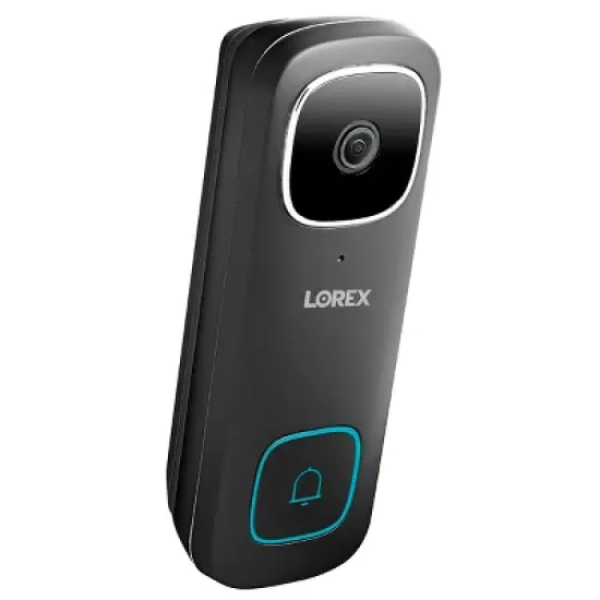 Lorex 2K QHD Wired Smart Video Doorbell with Person Detection (Black) image {7}
